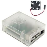 PIS-1125, Enclosure with Cooling Fan for Raspberry Pi, Transparent
