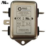 RND 165-00135, EMI Filter 10A 250VAC 500uH