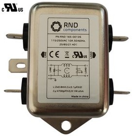 RND 165-00135, EMI Filter 10A 250VAC 500uH