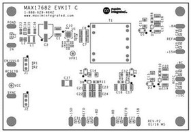 MAX17682EVKITC#, Power Management IC Development Tools Evkit for MAX17682 configured for Three
