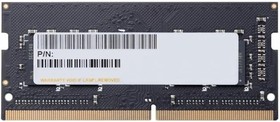 Фото 1/4 Оперативная память Apacer DDR4 8GB 2666MHz SO-DIMM (PC4-21300) CL19 1.2V (Retail) 1024*8 3 years (AS08GGB26CQYBGH/ ES.08G2V.GNH)