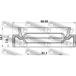 95EFS-53680814X, 95EFS-53680814X_сальник ступицы передней!53X68X7.8X14.1\ Mazda ...