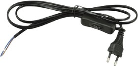 Сетевой шнур с вилкой и выключателем UCX-C11/02A-170, BLACK, UL-00004432