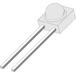 TSSF4500, Infrared Emitter 890nm 200mW/sr Circular Right Angle 2-Pin Bulk