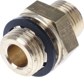 Фото 1/4 0101 08 13, Brass Pipe Fitting, Straight Compression Coupler, Male G 1/4in to Female 8mm