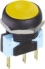 Фото 1/2 IRR7Z262, Push Button Switch, Momentary, Panel Mount, 14.8mm Cutout, SPDT, 250V ac, IP67