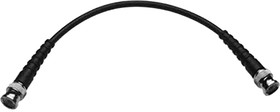 L00010A1801, Male BNC to Male BNC Coaxial Cable, 500mm, RG58C/U Coaxial, Terminated