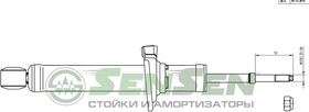 32120073, Амортизатор TOYOTA STARLET (P8) 1,3 12V --01.96 газ.задний