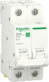 Фото 1/2 Schneider Electric RESI9 Автоматический выключатель (АВ) B 50А 2P 6000A