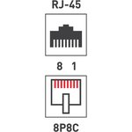 Коннектор джек rj 45 8p 8c cat6 со вставкой rexant сертификат