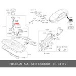 Фильтр топливный Product Line 2 KIA Optima 10-  HYUNDAI/KIA S31112-3R000