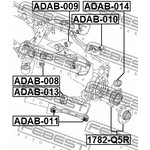 ADAB-008, ADAB-008_сайлентблок зад. рычага перед.!\ Audi A4/A5/A6/S4/S5 & quattro 07