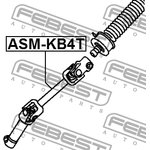 ASM-KB4T, Вал карданной передачи рулевой нижний