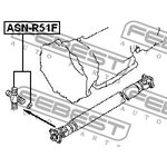 ASN-R51F, Крестовина карданного вала 27X76