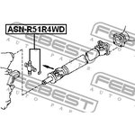 ASN-R51R4WD, Крестовина карданного вала 27X92