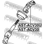 ASTACV30U, вал карданный рулевой колонки TOYOTA CAMRY ACV3#/MCV3# 01-06