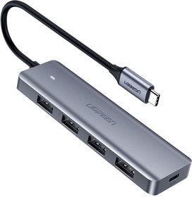 Фото 1/10 Разветвитель USB UGREEN 4 в 1 Type C, 4 x USB 3.0 (70336)