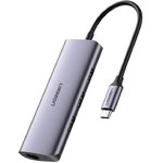 Разветвитель USB UGREEN 4 в 1 , 3 x USB 3.0, RJ45 (60718)