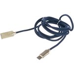 Кабель USB 2.0 AM/Type-C, длина 1.8м, синий CC-P-USBC02Bl-1.8M