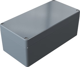 Фото 1/2 01102008, Aluminium Standard Series Grey Die Cast Aluminium Enclosure, IP66, IK09, Grey Lid, 200 x 100 x 80mm