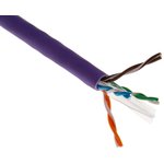 C6U-HF1-Eca-Rlx-305VT, Cat6 Ethernet Cable, U/UTP, Purple LSZH Sheath, 305m