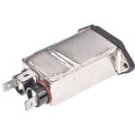 6A, 250 V ac Male Flange Mount IEC Filter 2-6609006-3, Spade None Fuse