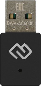 Фото 1/5 Сетевой адаптер Wi-Fi Digma DWA-AC600C AC600 USB 2.0 (ант.внутр.) 1ант. (упак.:1шт)