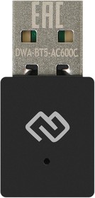 Фото 1/8 Сетевой адаптер Wi-Fi + Bluetooth Digma DWA-BT5-AC600C AC600 USB 2.0 (ант.внутр.) 1ант. (упак.:1шт)