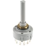 CK1036, 4 Position 3PST Rotary Switch, 150 mA@ 250 V ac, Solder Tab