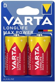 4720101402, Батарейка Varta Longlife Max Power (D, 2 шт.)