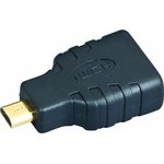 A-HDMI-FD, Адаптер; гнездо HDMI,вилка micro HDMI; Цвет: черный