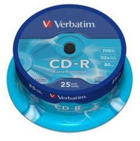 Фото 1/7 43432, Диск CD-R Verbatim 700 Mb, 52x, Cake Box (25), DL (25/200)