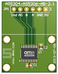 Фото 1/2 AS5306-TS"EK"AB, Adapter Board Kit, AS5306, Linear Incremental Position Sensor