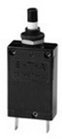 Thermal circuit breaker, 1 pole, 8 A, 28 V (DC), 250 V (AC), faston plug 6.3 x 0.8 mm, central Mounting, IP40