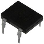 Фото 1/2 DF04M, Diode Rectifier Bridge Single 400V 1A 4-Pin Case DFM Tube