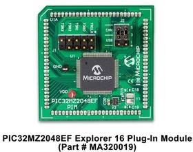 MA320019, Модуль Plug-In, PIC32MZ2048ECH100, Совместим с EXPLORER-16