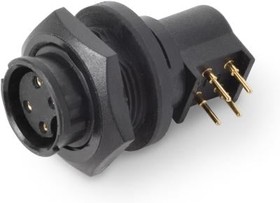 EN3P3MRAPCX, Conn Circular PIN 3 POS Solder RA Thru-Hole 3 Terminal 1 Port Bulk