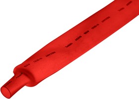 Фото 1/4 22-5004, Термоусаживаемая трубка 25,0/12,5 мм, красная, упаковка 10 шт. по 1 м