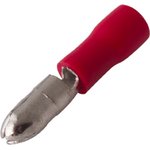 08-0511, Разъем штекерный изолированный штекер 4 мм 0.5-1.5 мм² (РШи-п 1.5-4/РШИп 1,25-4) красный