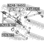 BZRKB-164, BZRKB-164_пыльник рейки рулевой!\ MB X164/W164/W251/906, VW Crafter 05