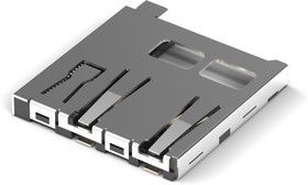 693071020811, Разъем, 8 Way Horizontal Micro SD MicroSD Card Connector With Solder Termination