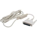 Конвертер COM - USB порт, AM/DB25M, Pro, 1.8м, белый, блистер UAS112