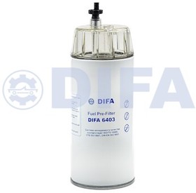 DIFA64033, Фильтр топливный МАЗ, МАН, Mercedes-Benz, Volvo, КАМАЗ в сборе со стаканом и 3-х контактным датчиком