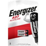 Алкалиновая Батарейка Energizer, Alkaline A27 2 шт/блист (цена за блистер)
