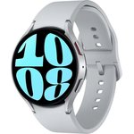 Смарт-часы Samsung Galaxy Watch 6 44мм 1.5" AMOLED корп.серебристый рем.серый ...