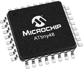 Фото 1/2 ATTINY48-AUR, 8-bit Microcontrollers - MCU AVR 4KB FLSH 64B EE 256B SRAM-12MHz, IND