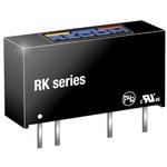 RK-1205S/H, Isolated DC/DC Converters - Through Hole 1W DC/DC 4kV UNREG 12Vin 5Vout