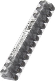 Зажим винтовой ЗВИ-10 полипропилен 1,5-6мм2 12пар 100°С черный (индивидуальная упаковка) Упак. (10 шт.) TDM