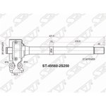 ST-49560-2S250, Вал промежуточный приводной RH 4WD KIA SPORTAGE SL 10-16/HYUNDAI ...