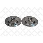 6020-1952-SX, Rear brake disc with bearing without ABS ring